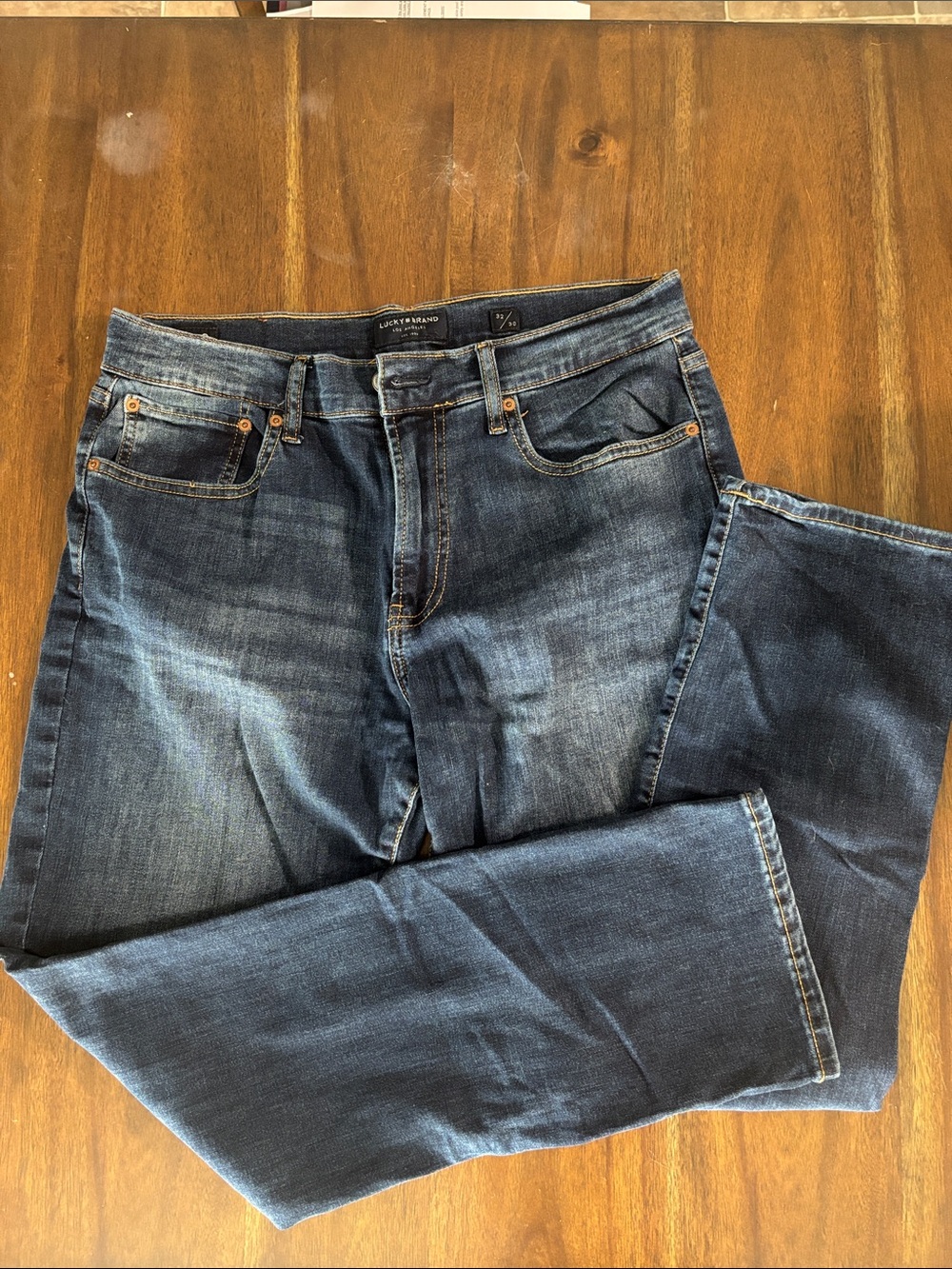 Lucky Brand 410 32 x 30 Men's Indigo Straight-Leg Jeans